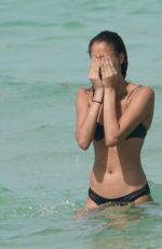 CHANTAL MONAGHAN in Bikini on the Beach in Miami 05/08/2019