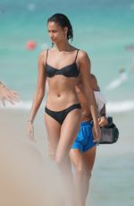 CHANTAL MONAGHAN in Bikini on the Beach in Miami 05/08/2019