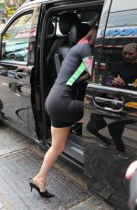 CHARLI XCX in Black Playsuit Out in London 05/22/2019