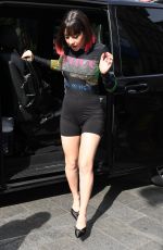 CHARLI XCX in Black Playsuit Out in London 05/22/2019