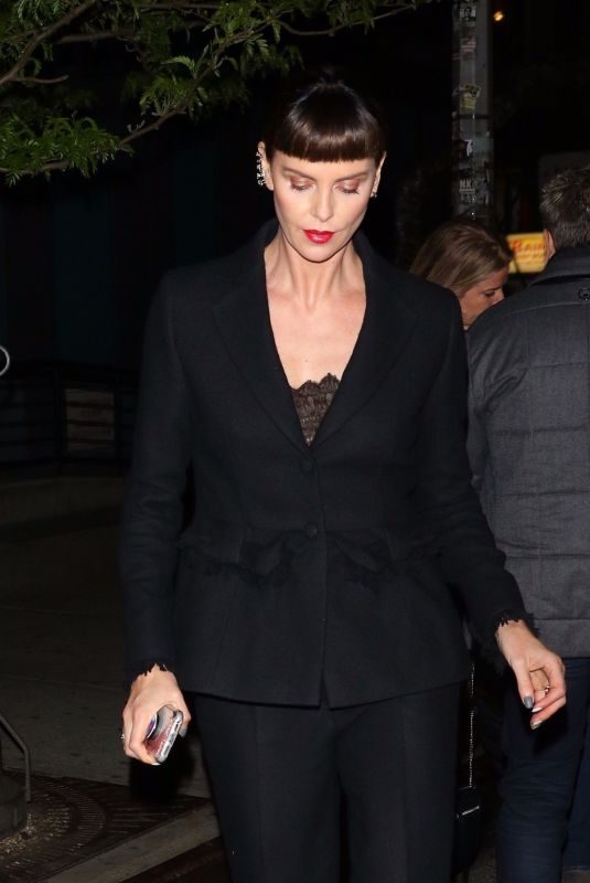 CHARLIZE THERON :eaves The Long Shot Premiere After-party in New York 04/30/2019