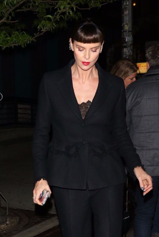 CHARLIZE THERON :eaves The Long Shot Premiere After-party in New York 04/30/2019
