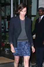 CHARLIZE THERON Heading to Late Night with Seth Meyers in New York 05/01/2019