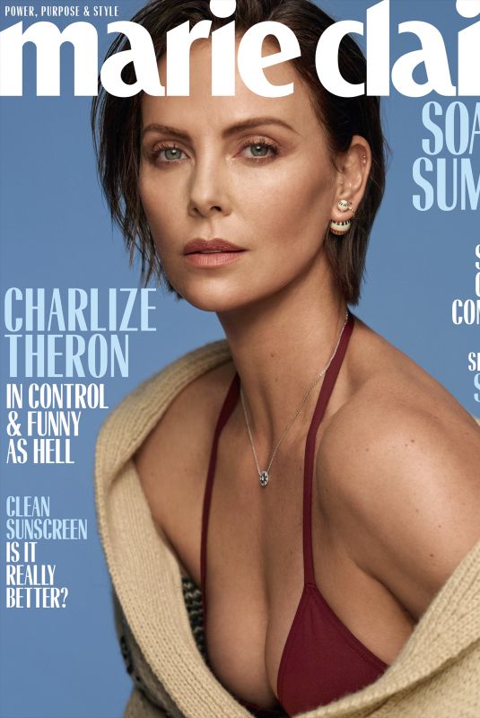 CHARLIZE THERON in Marie Claire, June 2019