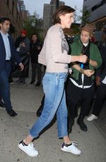 CHARLIZE THERON Leaves Daily Show in New York 05/02/2019