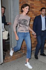 CHARLIZE THERON Leaves Daily Show in New York 05/02/2019