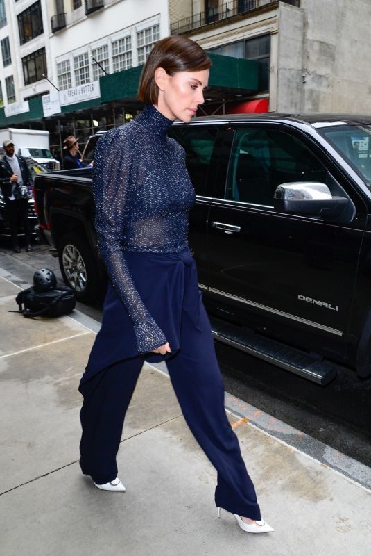 CHARLIZE THERON Leaves Hotel in New York 05/01/2019