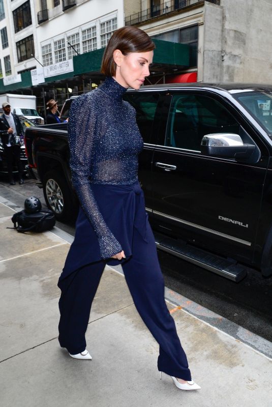 CHARLIZE THERON Leaves Hotel in New York 05/01/2019