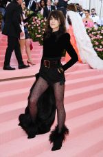 CHARLOTTE GAINSBOURG at 2019 Met Gala in New York 05/06/2019