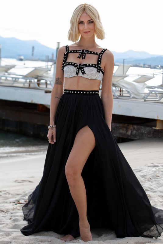 CHIARA FERRAGNI on the Set of a Photoshoot in Cannes 05/21/2019
