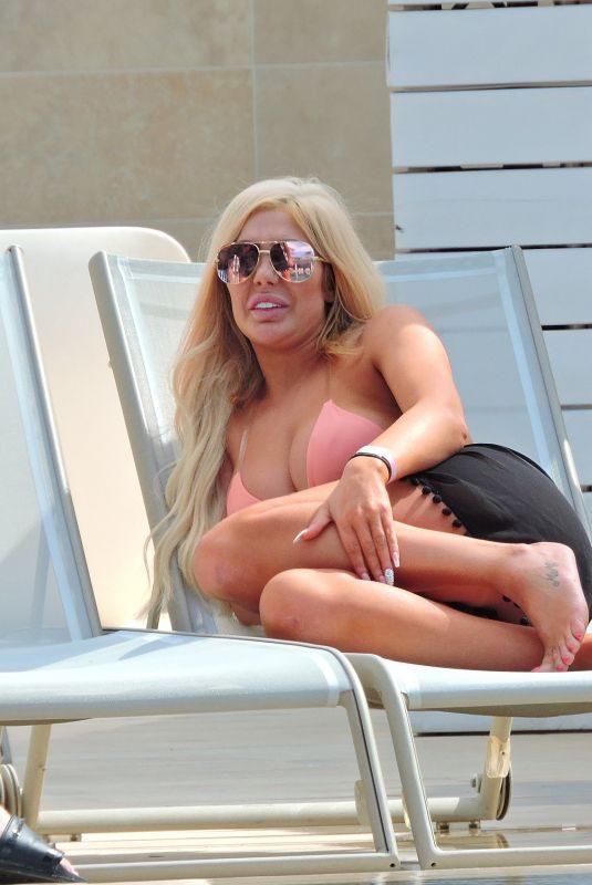 CHLOE FERRY in Bikini at a Pool in Magaluf 05/21/2019