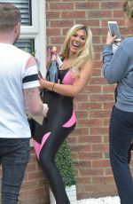 CHLOE FERRY Leaves Her Home in Newcastle 05/11/2019