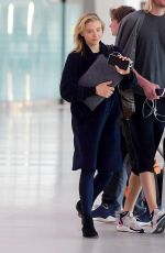 CHLOE MORETZ at Newark Airport 05/02/2019