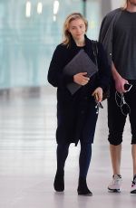 CHLOE MORETZ at Newark Airport 05/02/2019