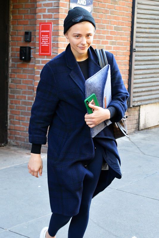 CHLOE MORETZ Leaves a Gym in New York 05/07/2019