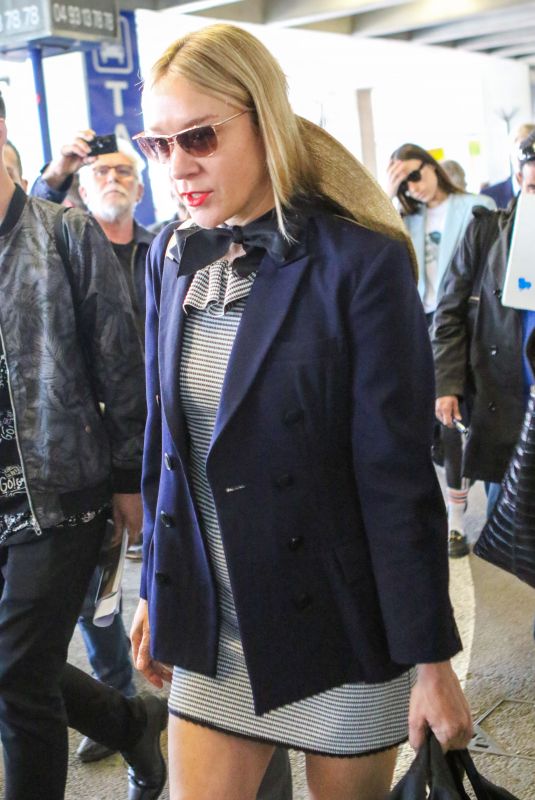 CHLOE SEVIGNY Arrives at Airport in Nice 05/13/2019