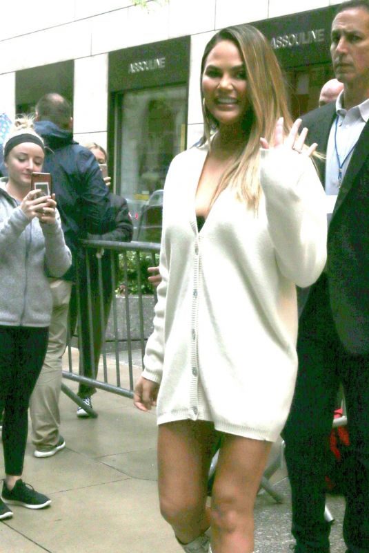 CHRISSY TEIGEN Out and About in New York 05/13/2019
