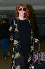 CHRISTINA HENDRICKS at LAX Airport in Los Angeles 05/14/2019