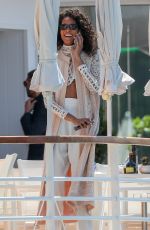 CINDY BRUNA at Eden Roc Hotel in Cannes 05/16/2019