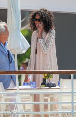 CINDY BRUNA at Eden Roc Hotel in Cannes 05/16/2019