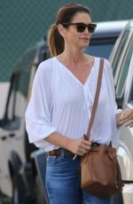 CINDY CRAWFORD in Denim Leaves a Beauty Salon in Beverly Hills 05/02/2019