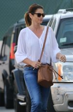 CINDY CRAWFORD in Denim Leaves a Beauty Salon in Beverly Hills 05/02/2019