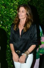 CINDY CRAWFORD Night Out in Santa Monica 05/25/2019