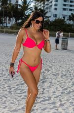CLAUDIA ROMANI in Bikini on the Beach in South Beach 05/19/2019