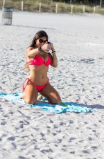 CLAUDIA ROMANI in Bikini on the Beach in South Beach 05/19/2019