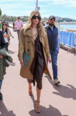 CLAUDIA SCHIFFER Out on Croisette at Cannes Film Festival 05/20/2019