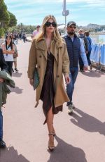 CLAUDIA SCHIFFER Out on Croisette at Cannes Film Festival 05/20/2019