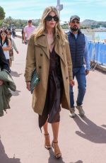 CLAUDIA SCHIFFER Out on Croisette at Cannes Film Festival 05/20/2019