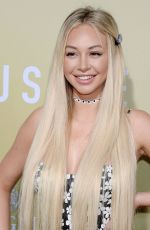 CORINNE OLYMPIOS at The Hustle Premiere in Los Angeles 05/08/2019