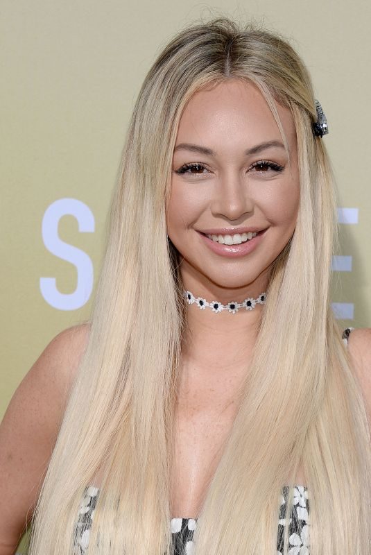 CORINNE OLYMPIOS at The Hustle Premiere in Los Angeles 05/08/2019