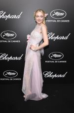 DAKOTA FANNING at Official Trophee Chopard Dinner at Cannes Film Festival 05/20/2019