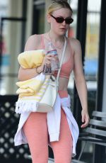 DAKOTA FANNING Leaves a Gym in Studio City 05/02/2019