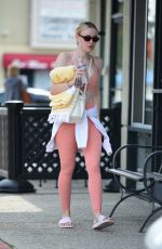 DAKOTA FANNING Leaves a Gym in Studio City 05/02/2019