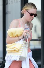 DAKOTA FANNING Leaves a Gym in Studio City 05/02/2019