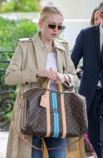 DAKOTA FANNING Leaves Martinez Hotel in Cannes 05/22/2019