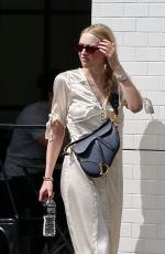 DAKOTA FANNING Out Shopping in Studio City 05/02/2019