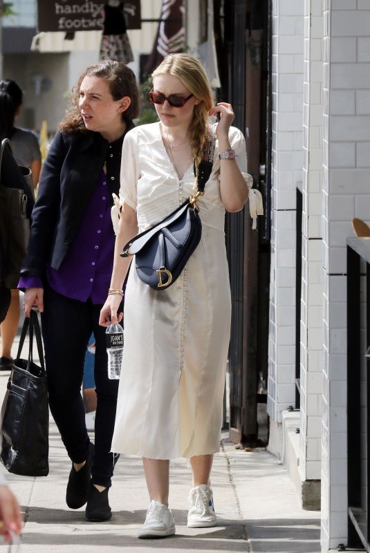 DAKOTA FANNING Out Shopping in Studio City 05/02/2019