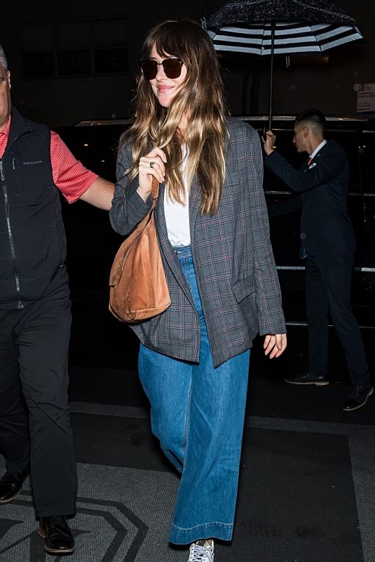 DAKOTA JOHNSON Arrives at Her Hotel in New York 05/05/2019