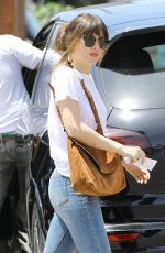DAKOTA JOHNSON heading to a Nail Spa Appointment in Los Angeles 05/01/2019