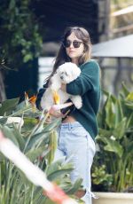 DAKOTA JOHNSON Out with Her Dog in Malibu 05/04/2019