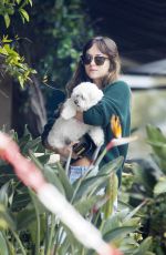 DAKOTA JOHNSON Out with Her Dog in Malibu 05/04/2019