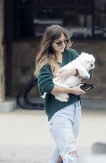 DAKOTA JOHNSON Out with Her Dog in Malibu 05/04/2019
