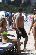 DANIELLE HERRINGTON in Bikini at a Beach in Miami 05/09/2019