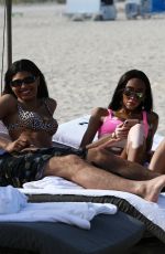 DANIELLE HERRINGTON in Bikini at a Beach in Miami 05/09/2019