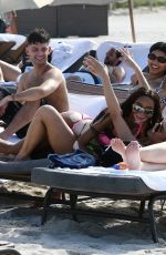 DANIELLE HERRINGTON in Bikini at a Beach in Miami 05/09/2019