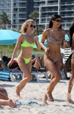 DANIELLE HERRINGTON, WINNIE HARLOW and JASMINE SANDERS in Bikinis as a Beach in Miami 05/09/2019